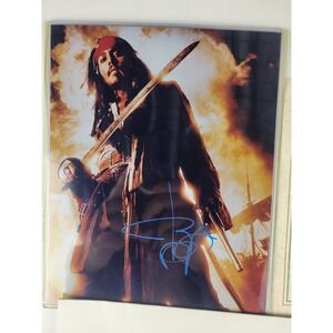 Johnny Depp Signed 8x10 Photo Captain Jack Sparrow Autograph w/ COA